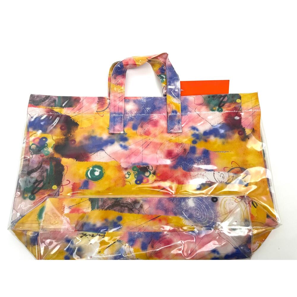 Comme des Garçons NWT Multicolor Futura Print Tote Bag